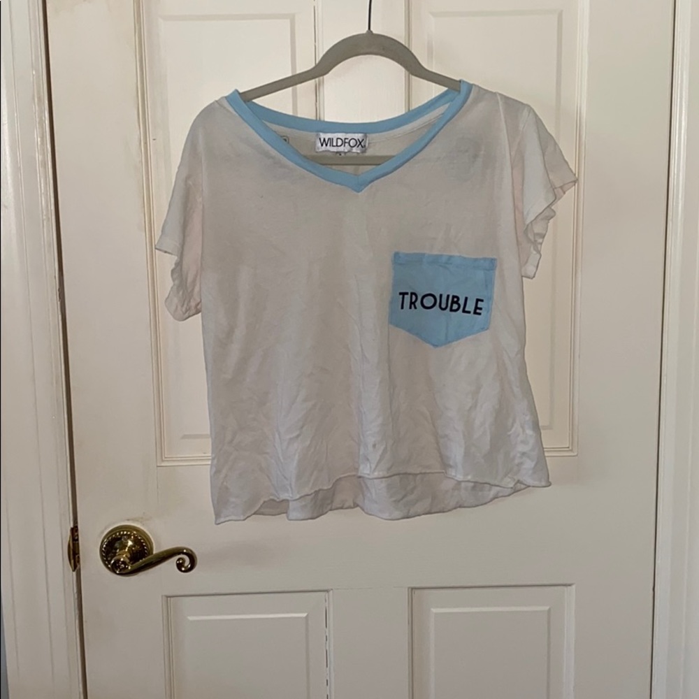 Trouble pocket tee
